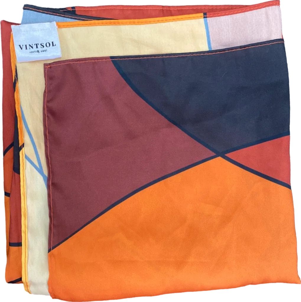 Vintsol Multicoloured Silk Scarf One Size