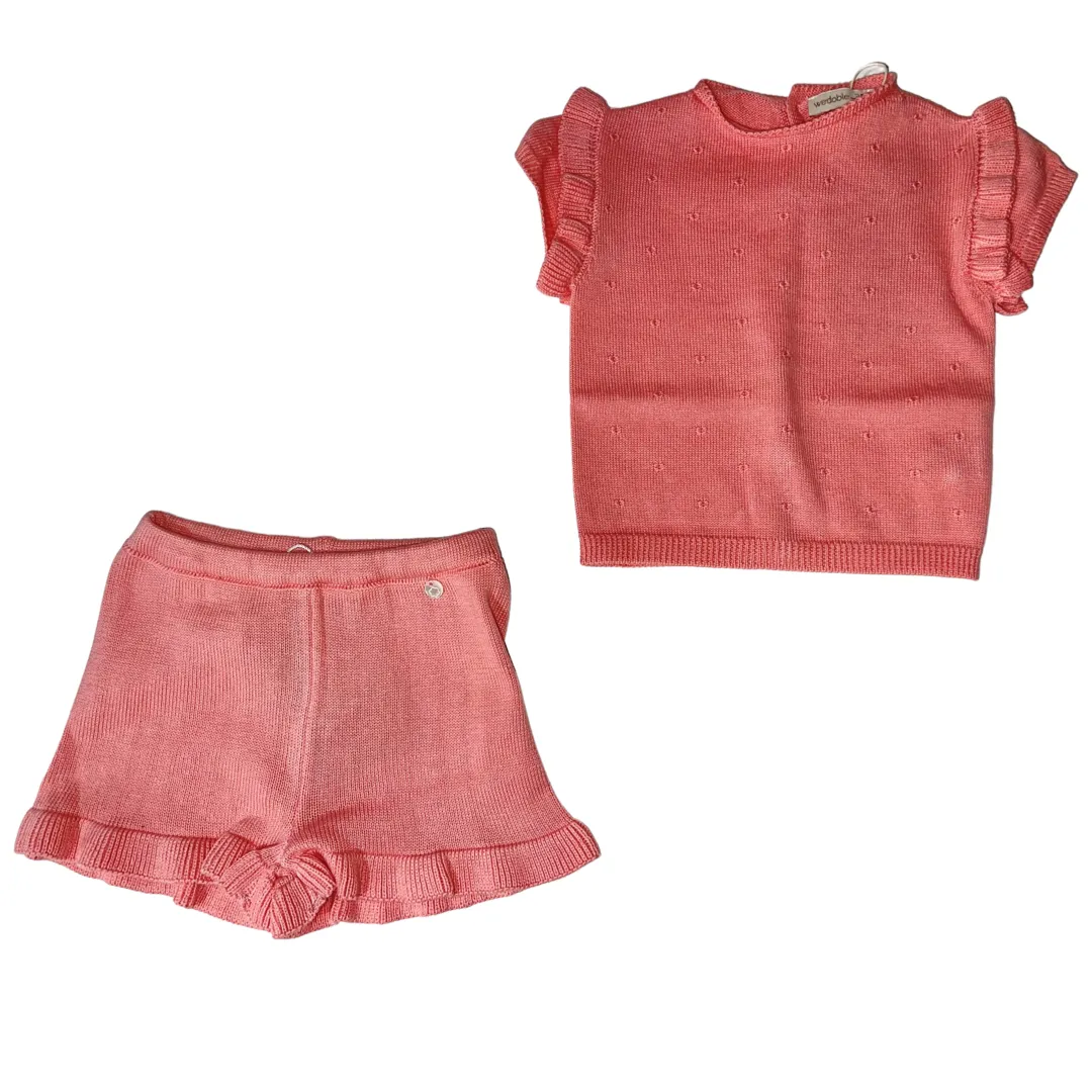 Wedoble Frill Two Piece - yellow, pink, coral or green Girls