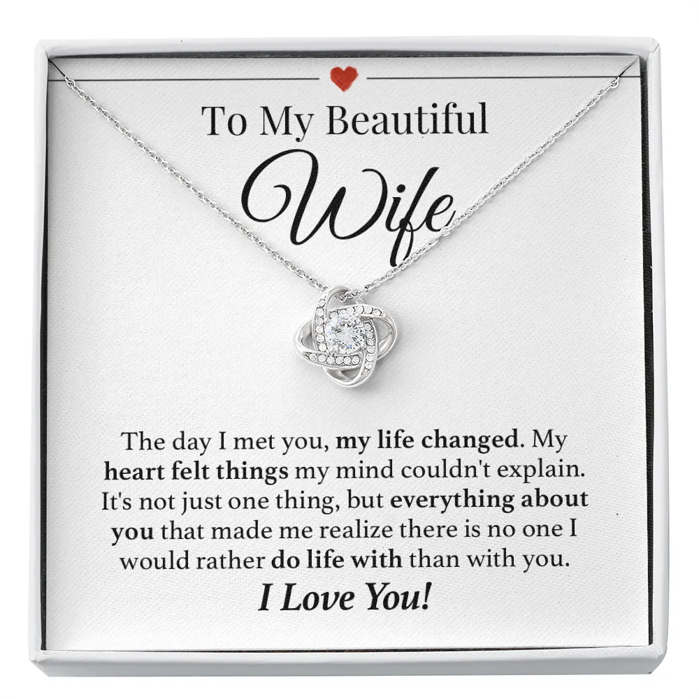 Wife Do Life With You Forever Love Necklace