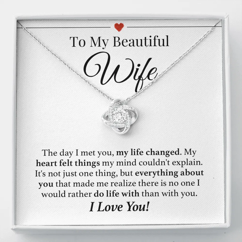 Wife Do Life With You Forever Love Necklace