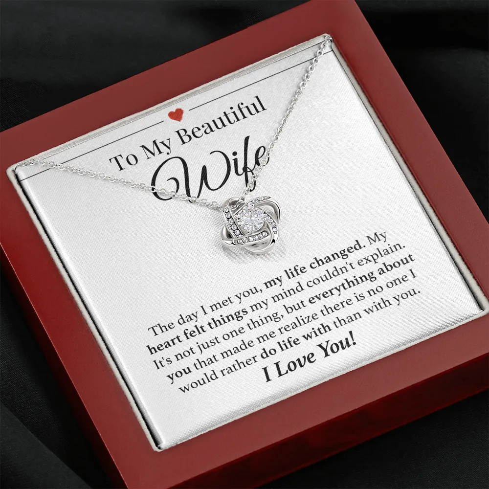 Wife Do Life With You Forever Love Necklace