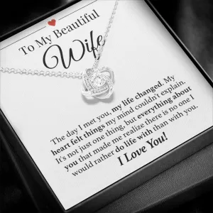 Wife Do Life With You Forever Love Necklace