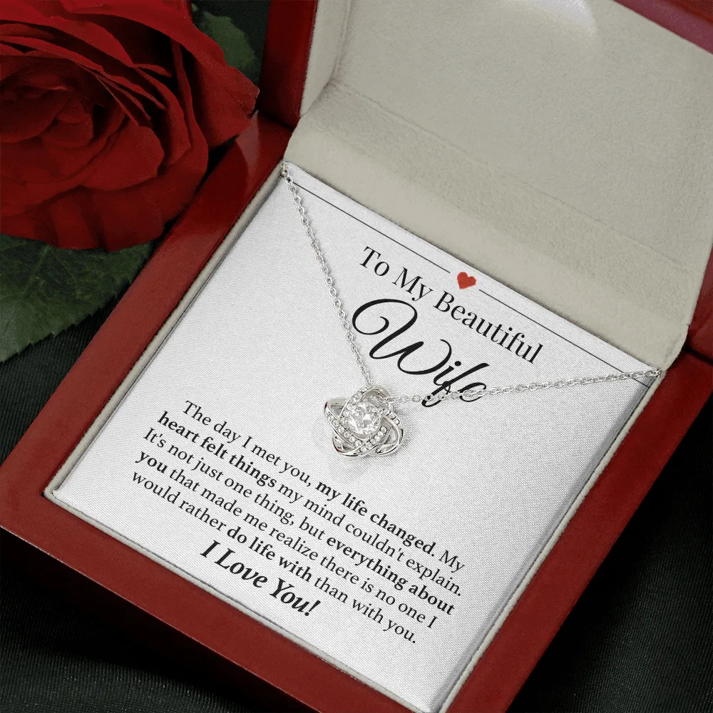 Wife Do Life With You Forever Love Necklace