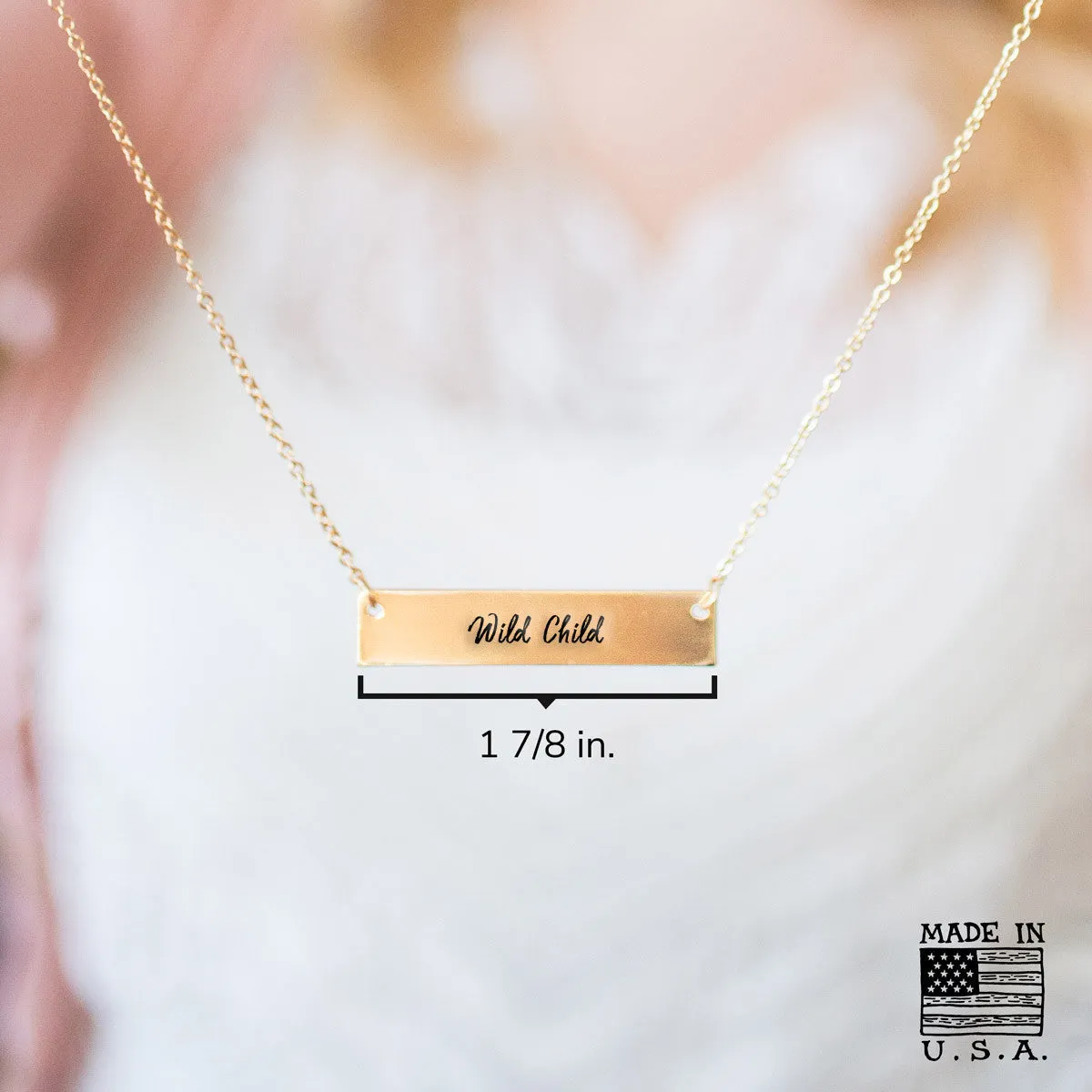 Wild Child Gold / Silver Bar Necklace