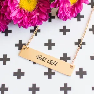 Wild Child Gold / Silver Bar Necklace