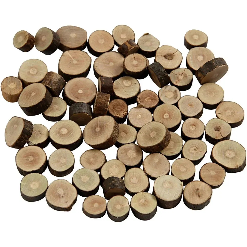 Wood Mix, 25-45mm, 7mm, 600g Christmas Crafts Holiday Decorations