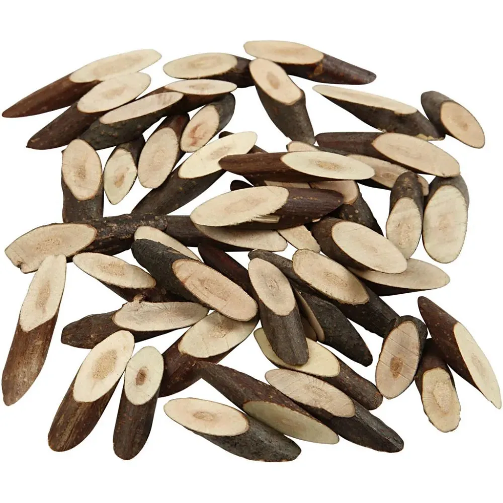 Wood Mix 30mm 6mm 230g Christmas Crafts Holiday Decorations