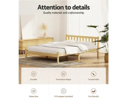 Wooden Bed Base Pine Timber Mattress Foundation Oak