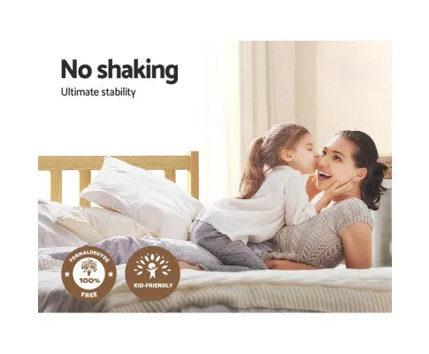 Wooden Bed Base Pine Timber Mattress Foundation Oak