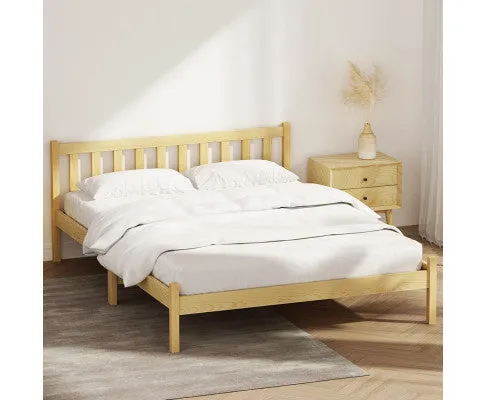Wooden Bed Base Pine Timber Mattress Foundation Oak