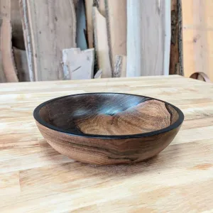 WOODEN CEREAL BOWL / WALNUT HANDMADE PLATE