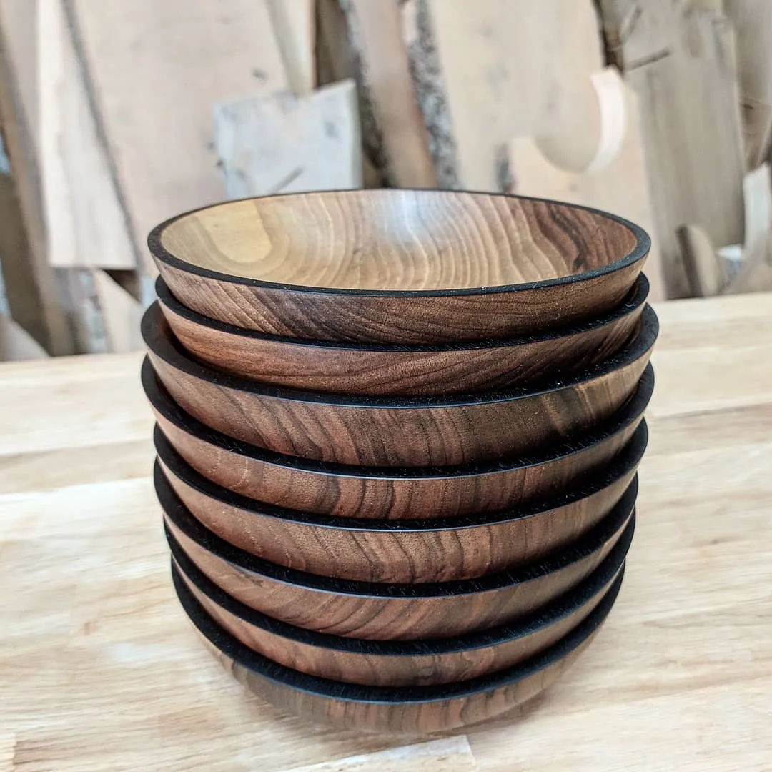 WOODEN CEREAL BOWL / WALNUT HANDMADE PLATE