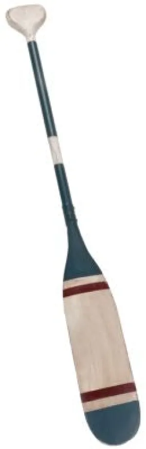 Wooden Oar (Blue/White/Red Stripe)