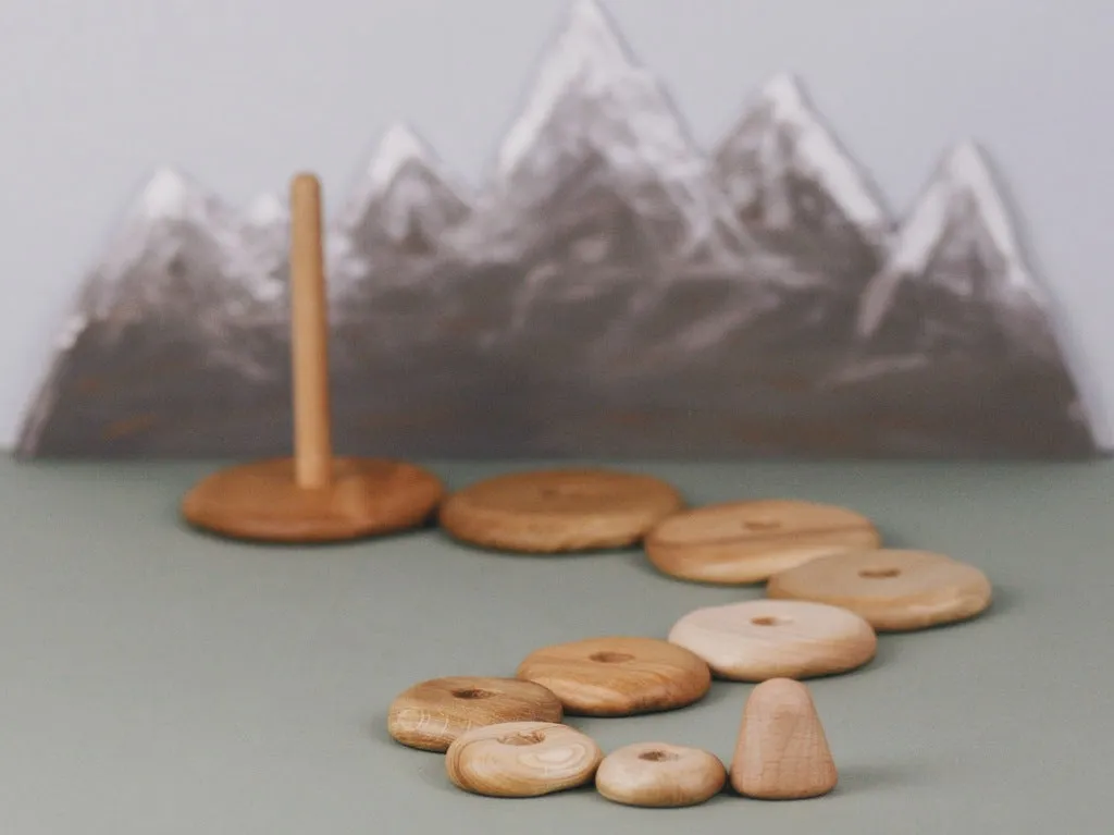 Wooden Pyramid Stacker