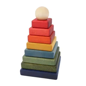 Wooden Rainbow Pyramid Stacker