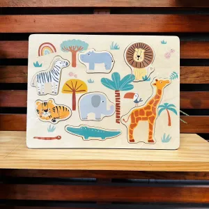 Wooden Safari Toddler Puzzle