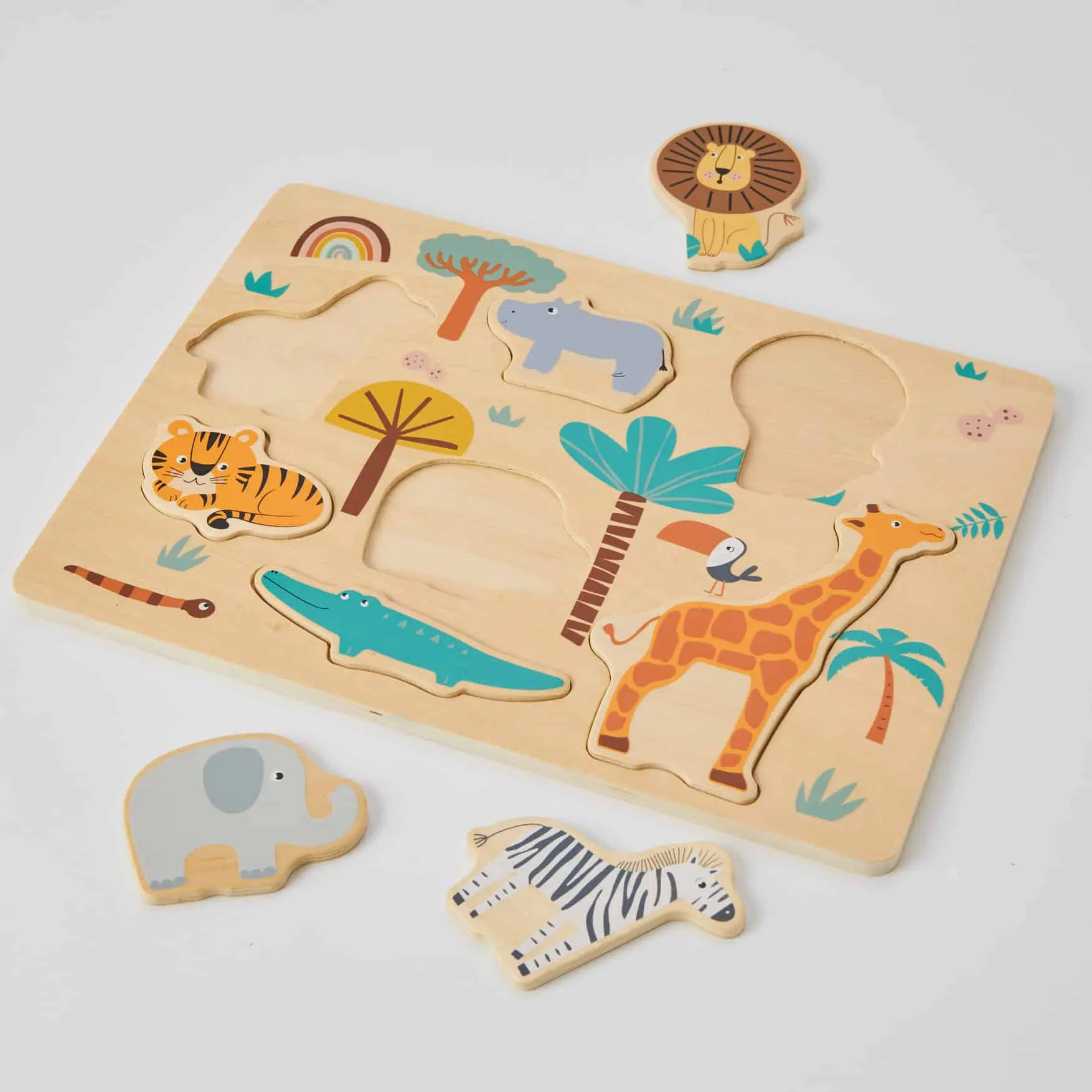 Wooden Safari Toddler Puzzle