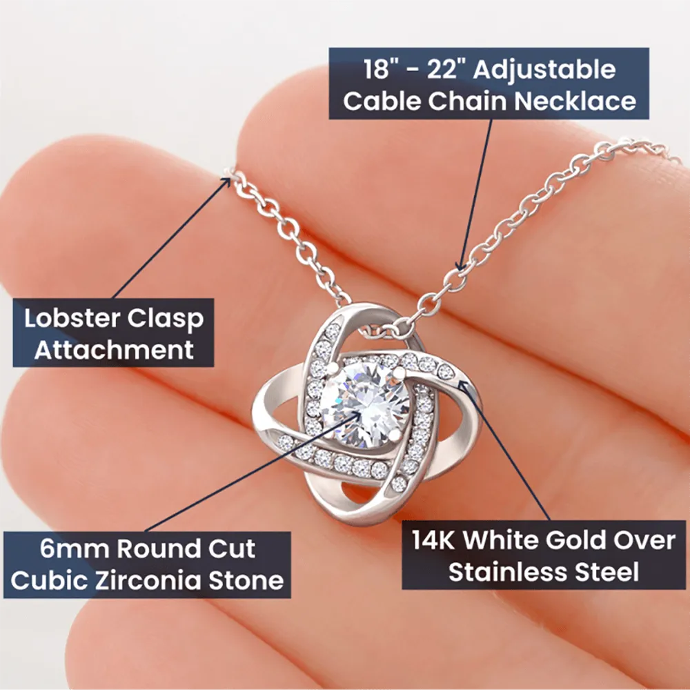 You are the most beautiful-Love Knot Necklace For Wife