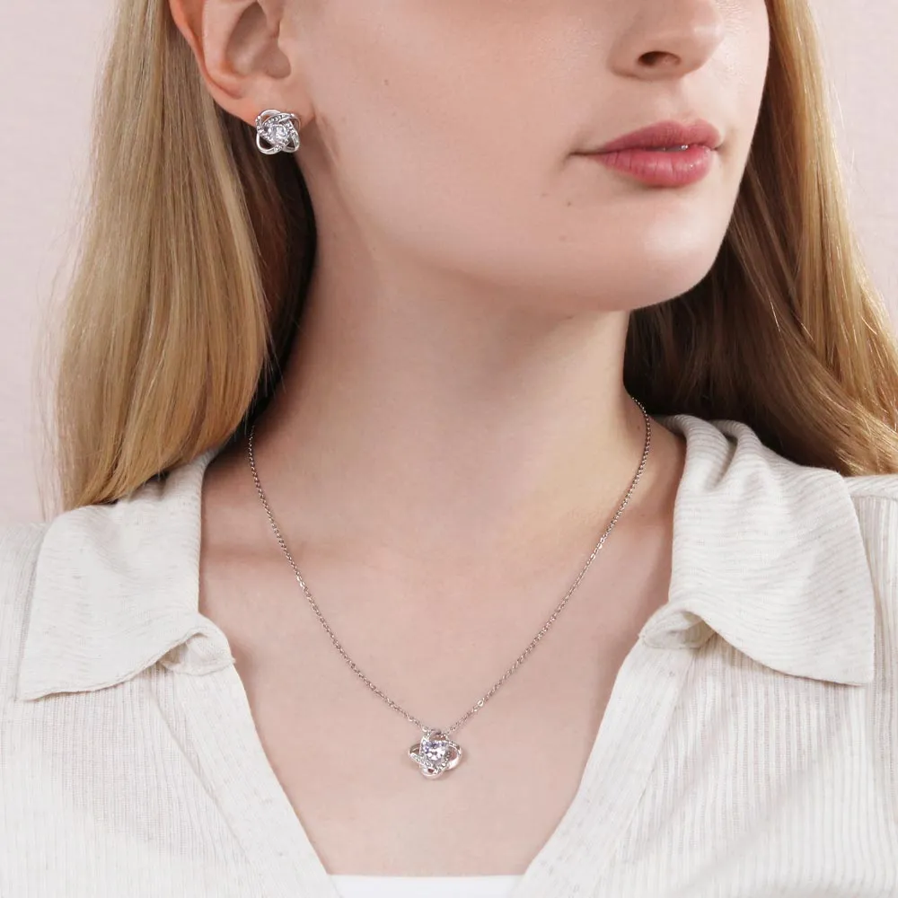 You are the most beautiful-Love Knot Necklace For Wife